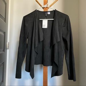 H&M Suede Cardigan Blazer NWT